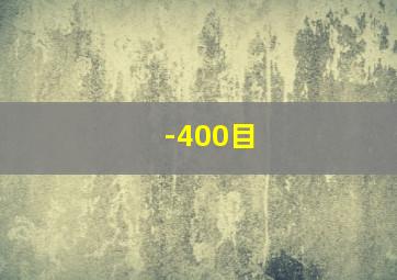 -400目