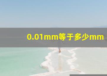 0.01mm等于多少mm