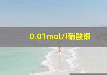 0.01mol/l硝酸银