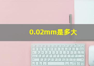 0.02mm是多大