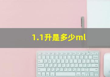 1.1升是多少ml