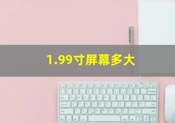 1.99寸屏幕多大