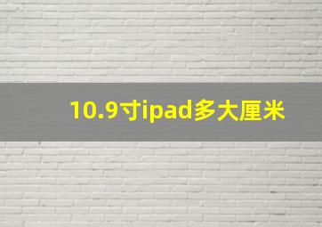 10.9寸ipad多大厘米