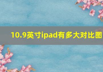 10.9英寸ipad有多大对比图