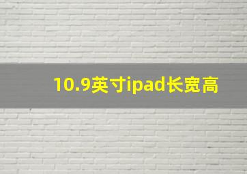 10.9英寸ipad长宽高