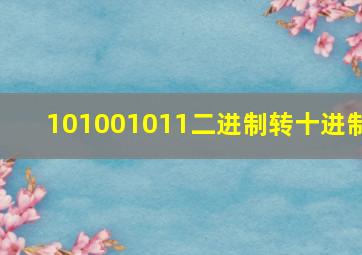 101001011二进制转十进制