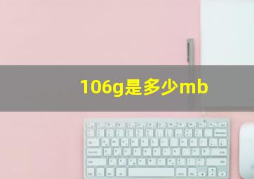 106g是多少mb