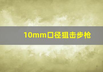 10mm口径狙击步枪