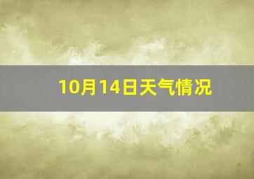 10月14日天气情况