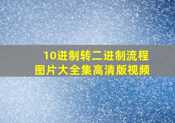 10进制转二进制流程图片大全集高清版视频