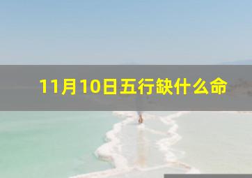 11月10日五行缺什么命