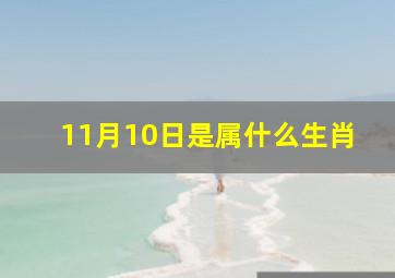 11月10日是属什么生肖