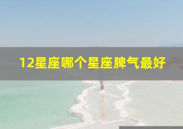 12星座哪个星座脾气最好