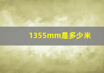 1355mm是多少米