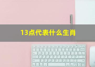 13点代表什么生肖