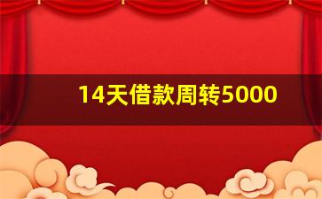 14天借款周转5000