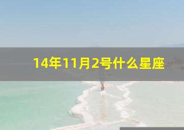 14年11月2号什么星座