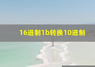 16进制1b转换10进制