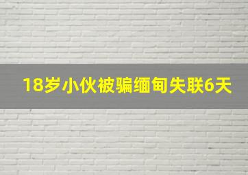 18岁小伙被骗缅甸失联6天