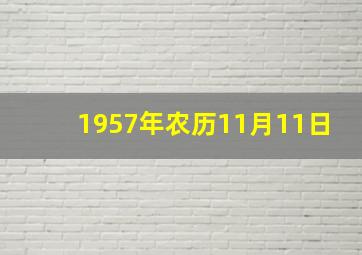 1957年农历11月11日