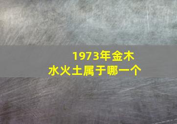 1973年金木水火土属于哪一个