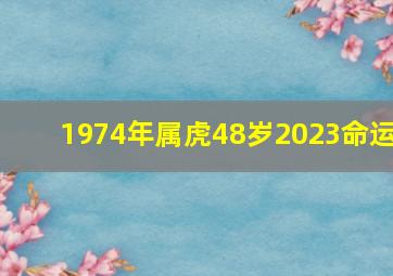 1974年属虎48岁2023命运