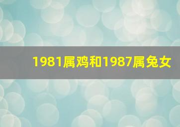 1981属鸡和1987属兔女