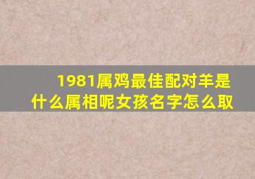 1981属鸡最佳配对羊是什么属相呢女孩名字怎么取