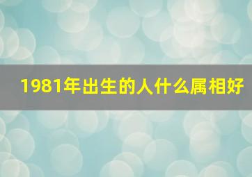 1981年出生的人什么属相好