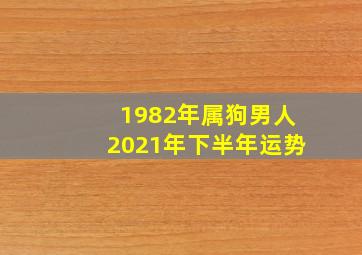 1982年属狗男人2021年下半年运势