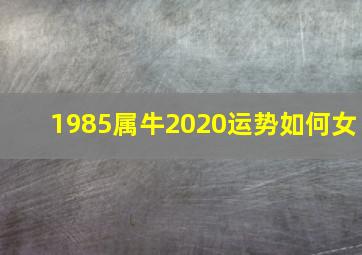 1985属牛2020运势如何女