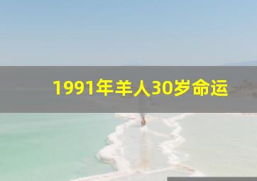 1991年羊人30岁命运