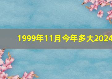 1999年11月今年多大2024