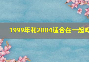 1999年和2004适合在一起吗