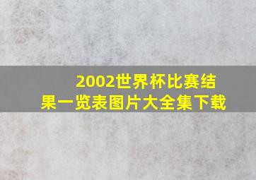 2002世界杯比赛结果一览表图片大全集下载