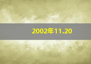 2002年11.20