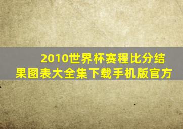 2010世界杯赛程比分结果图表大全集下载手机版官方