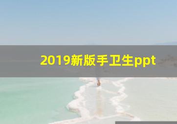 2019新版手卫生ppt