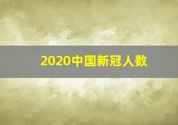 2020中国新冠人数