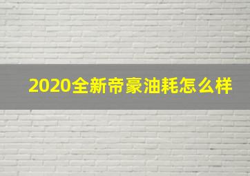 2020全新帝豪油耗怎么样