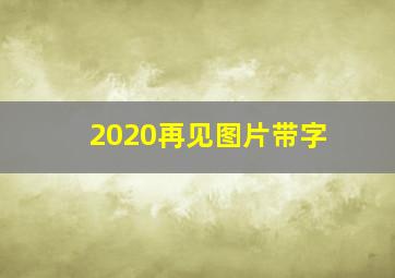 2020再见图片带字