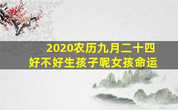 2020农历九月二十四好不好生孩子呢女孩命运