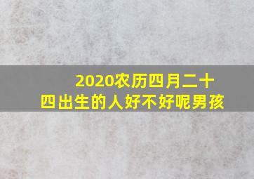 2020农历四月二十四出生的人好不好呢男孩