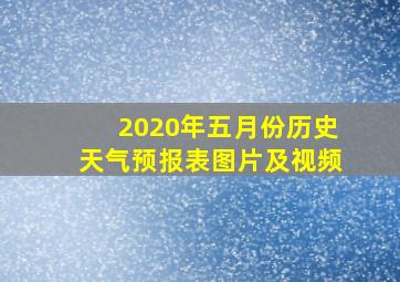 2020年五月份历史天气预报表图片及视频