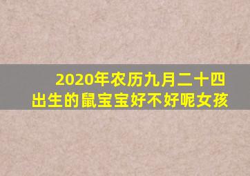 2020年农历九月二十四出生的鼠宝宝好不好呢女孩