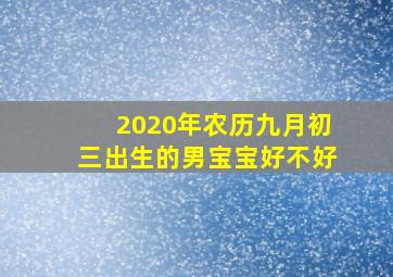 2020年农历九月初三出生的男宝宝好不好