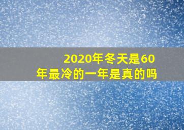 2020年冬天是60年最冷的一年是真的吗