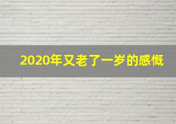 2020年又老了一岁的感慨