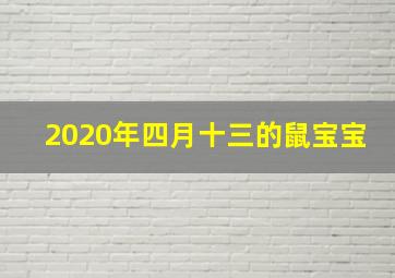 2020年四月十三的鼠宝宝