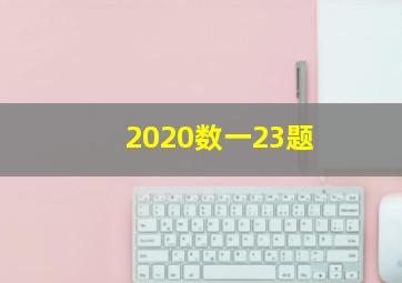 2020数一23题